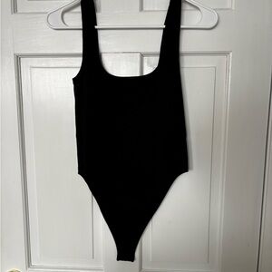 Black Sleeveless Bodysuit